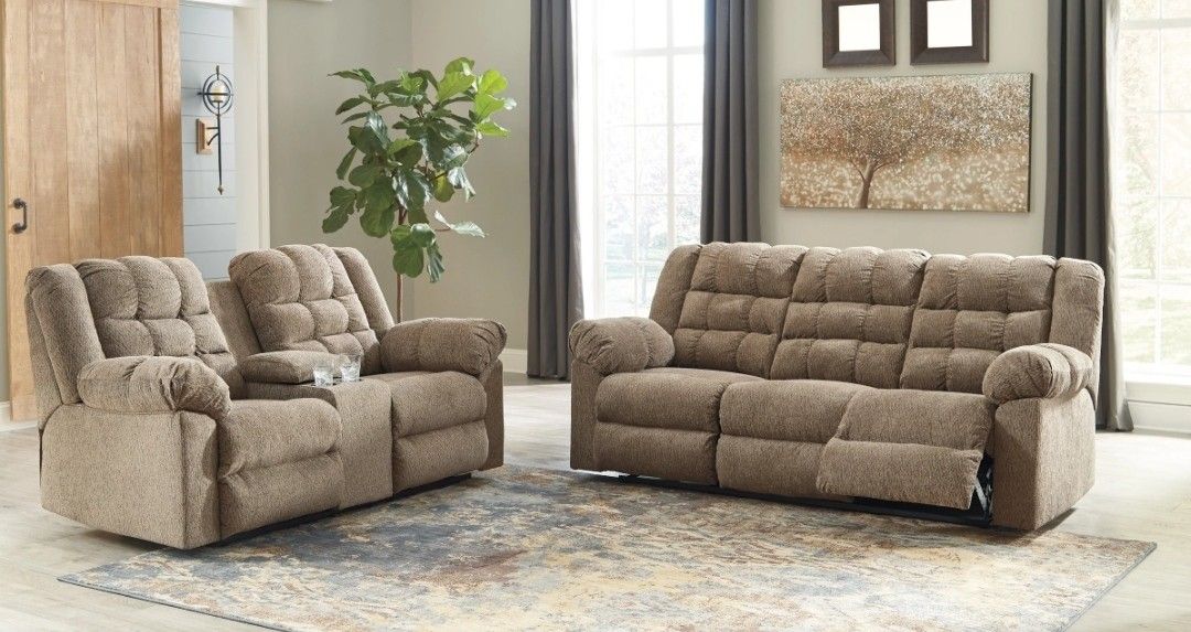 Workhorse Cocoa Reclining Living Room Set