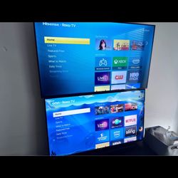 50” and 55” smart tvs 