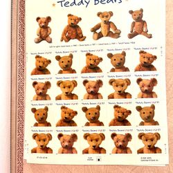 USPS Teddy Bears Stamp Sheet