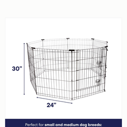 Dog wire pen with door