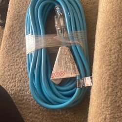 Blue Exterior/interior Extension Cord