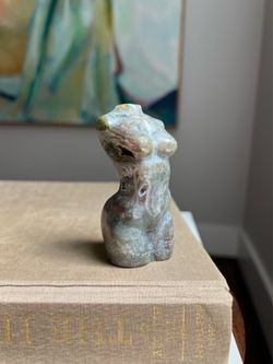 Small Ocean Jasper Lady Carving ( firm on price )