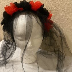 Halloween Double Vail Headband Accessory 
