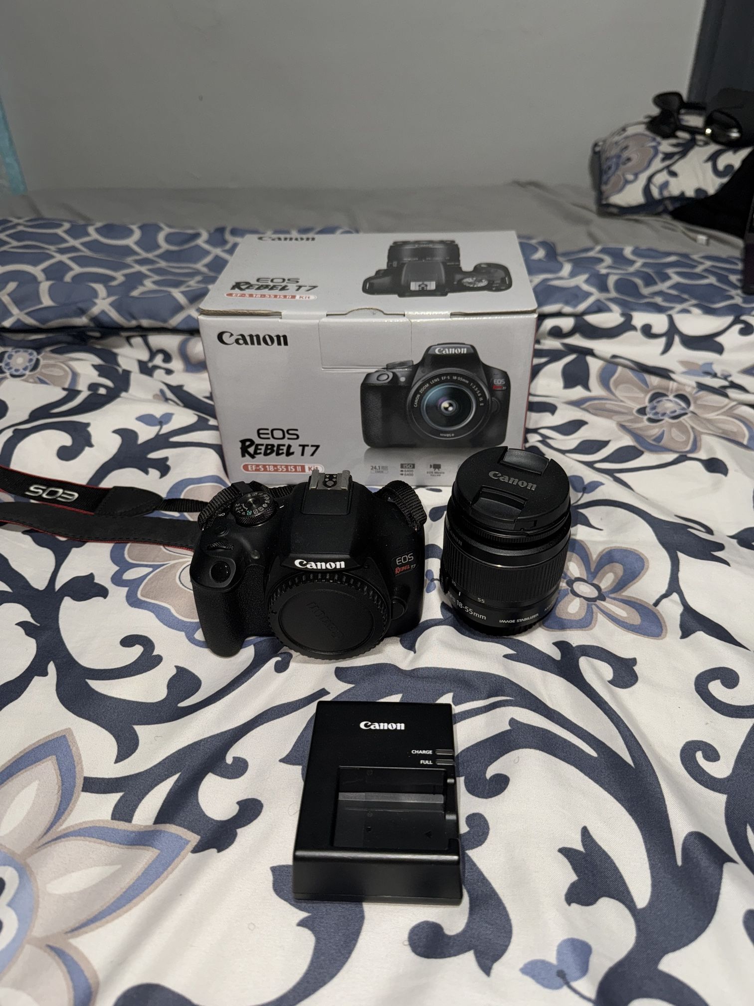 Canon EOS Rebel T7 DSLR Camera w/ EF-S 18-55mm Lens