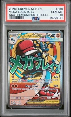 Mega Lucario EX PSA 10 Pokemon Card
