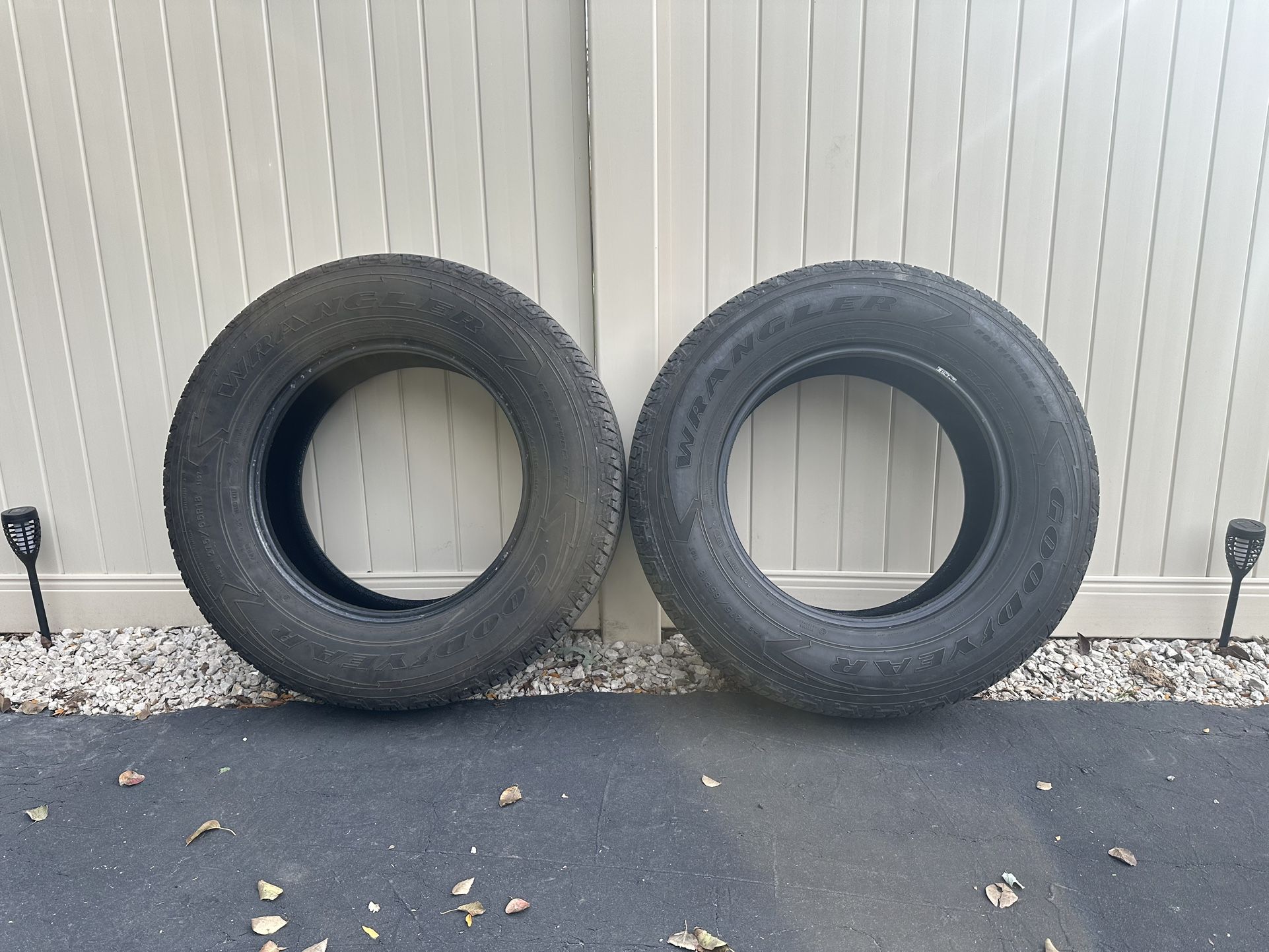 Set of 2 Goodyear Wrangler Fortitude HT Tires 275/65R18