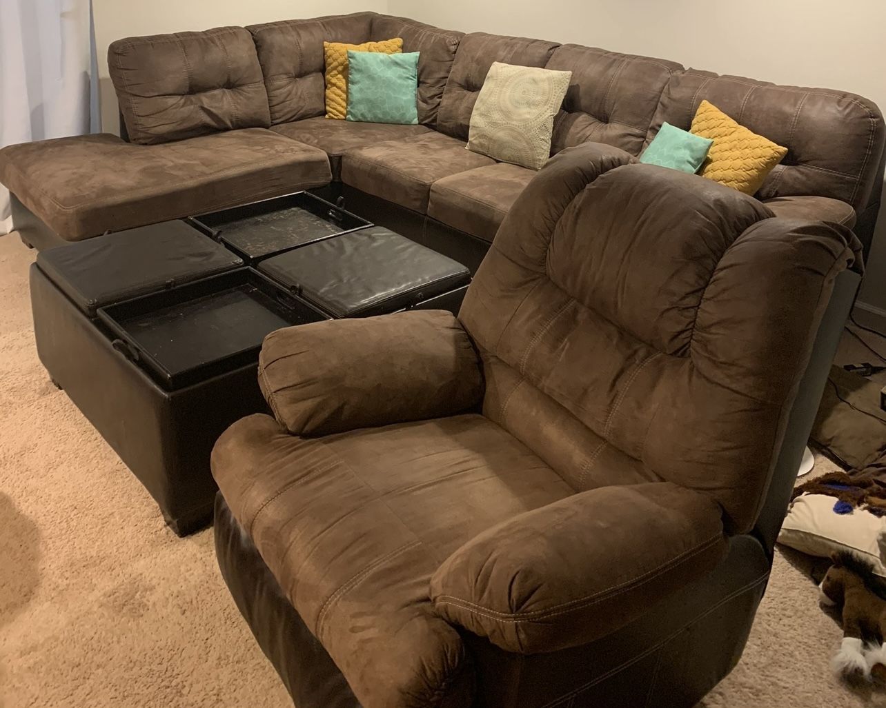 Ashley furniture Sectional + Recliner for Sale in Tallahassee, FL OfferUp