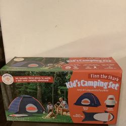  New Firefly Kids 3 Pc FINN the Shark Camping Set