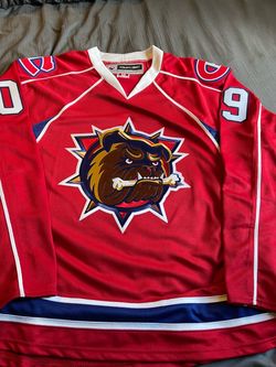 Personalized Hamilton Bulldogs Reebok AHL Red Hockey Jersey- #09 Cook USED