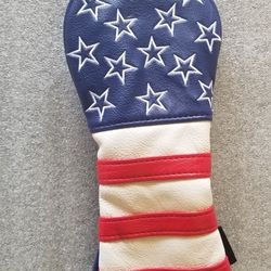 Golf Wood Fairway/Hybrid Cover with Number Selection - U.S. Flag