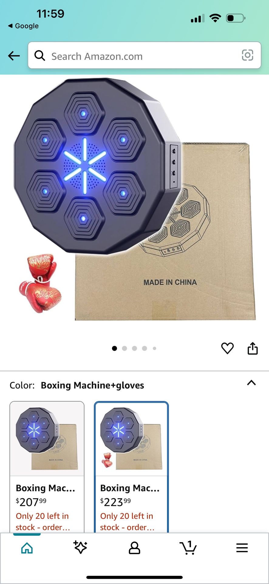 Electronic Music Boxing Machine, Wall-Mounted Boxing Machine Intelligent Boxing Machine with 6 Lights and Bluetooth Sensor, Children/Adults/Home Train