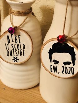 Ew 2020 Christmas Ornament David Rose Bebe David Rose Schitt's Creek Custom Hand Made Schitty. Custom made!