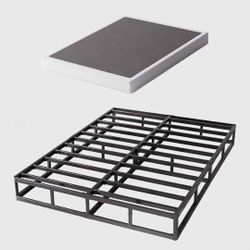 Full Size Box Spring and Cover Set, 5 Inch Low Profile Metal BoxSpring, Heavy Duty Structure Mattres