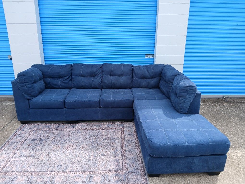 Blue Ashley Sectional Sofa $300 w/Free Delivery