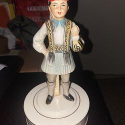 Vintage 1960s Greek  Soldier Music Box by Schmid Bros.