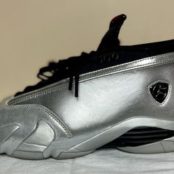 Air Jordan 14 Retro Low “Metallic Silver” Size 12W/10.5M DH4121-060