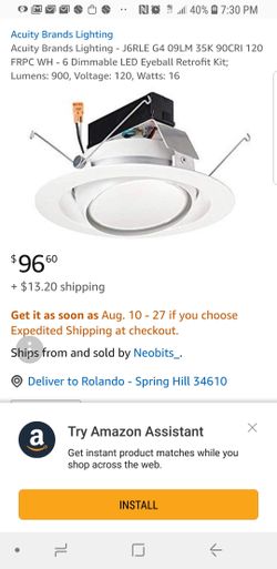 6 inch led can trim