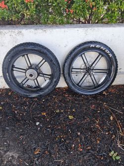 Kenda and Origin8 20x4.0 Fat Tire E Bike Wheel Set