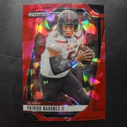 2025 Panini Prizm Draft Football Patrick Mahomes ll RC Red Ice Prizm