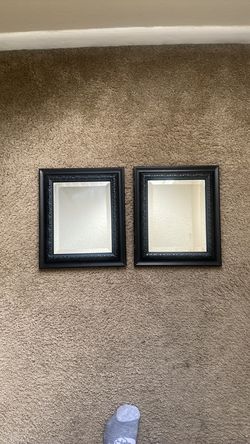 Two frame mirrors, 13 1/2” x 11 1/2”