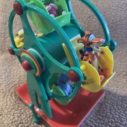 Vintage Disney Winnie The Pooh 9.5” Tall Ferris Wheel Musical 