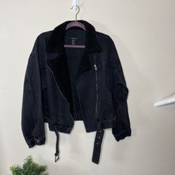 Black jean jacket