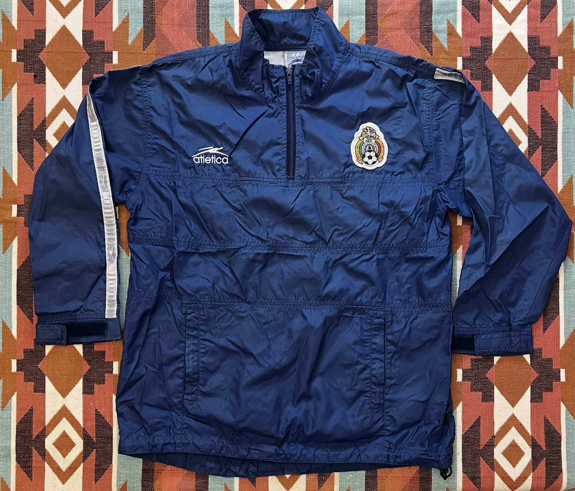 VTG Y2K Rare Atletica México Team Issue “Utileria” Windbreaker Jacket Youth XL