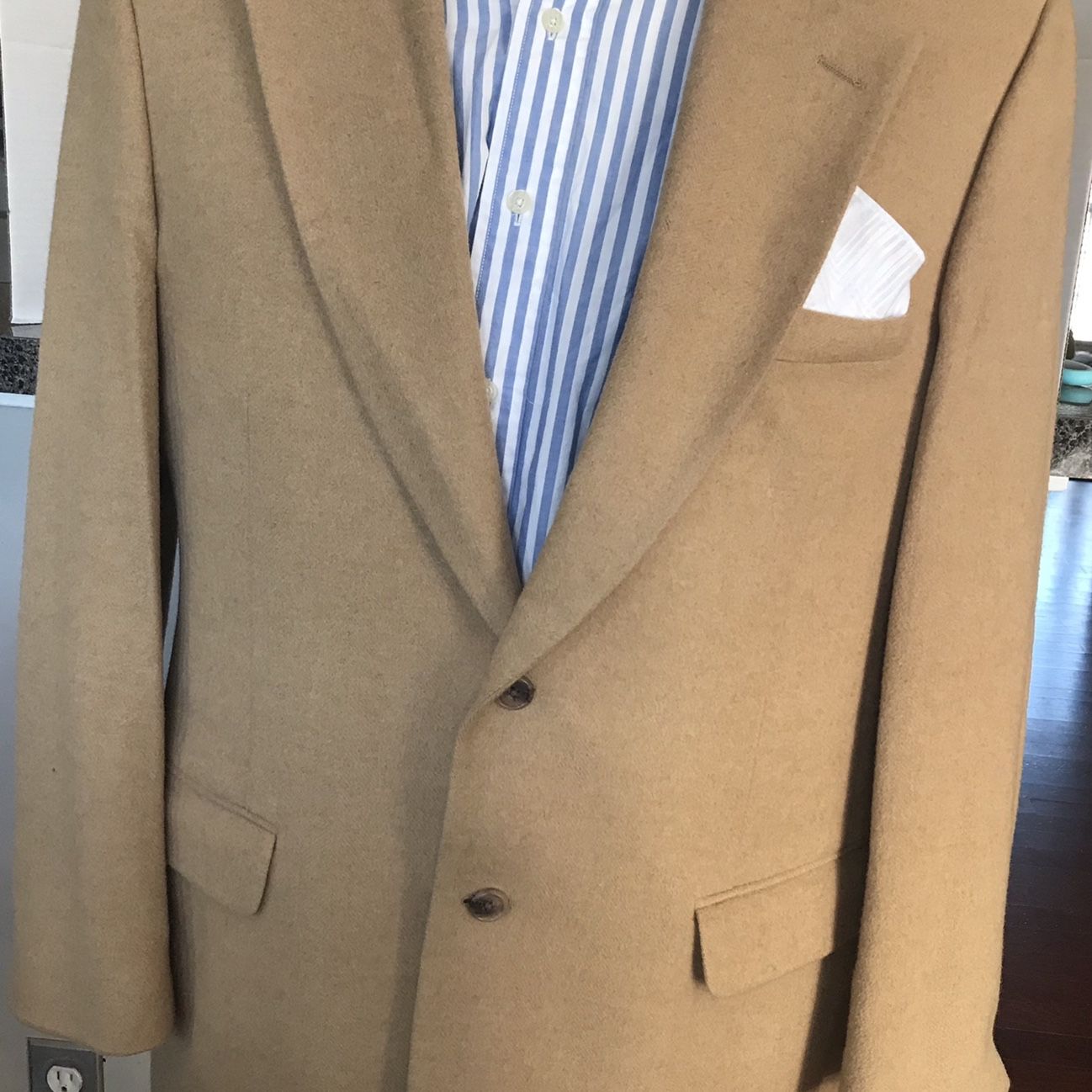 Vintage CLUB ROOM 100% Camel Hair 42R Sport Blazer