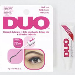 DUO Eyelash Glue Pink Box Dark Tone Striplash Adhesive