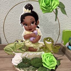 Baby Princess Tiana Birthday Party Centerpiece