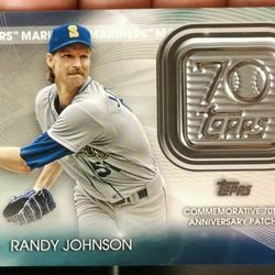Randy Johnson 70th Anniversary Commemorative Logo Patches