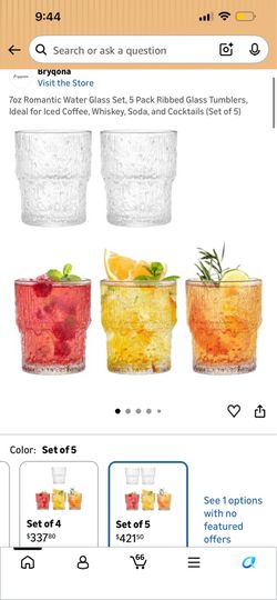 6oz romantic water glass