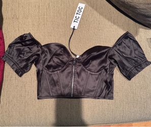 Satin corset style top
