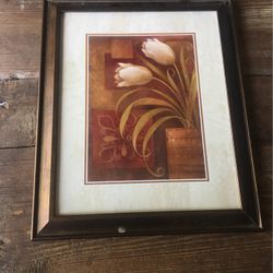 Floral Picture And Frame