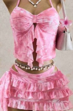 Pink Medium Tankini Swimsuit