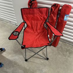 4 Foldable Game Day Chairs