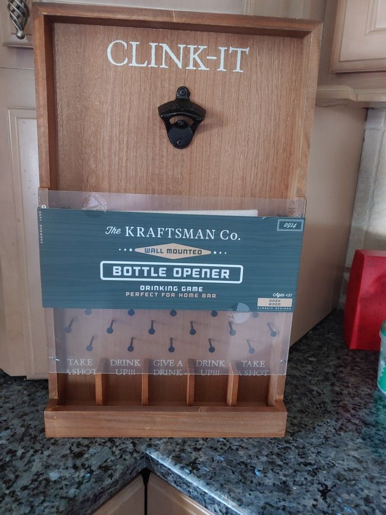 Mounted Game And Bottle Opener