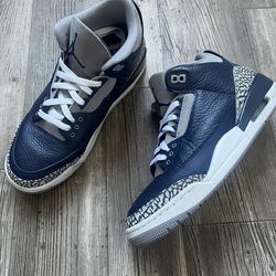 Jordan 3 Georgetown size 9 used comes with box