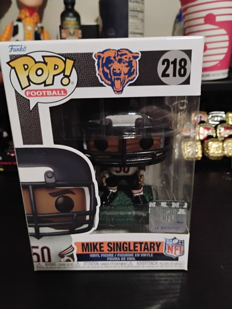Brand New Chicago Bears Mike Singletary Funko Pop #218
