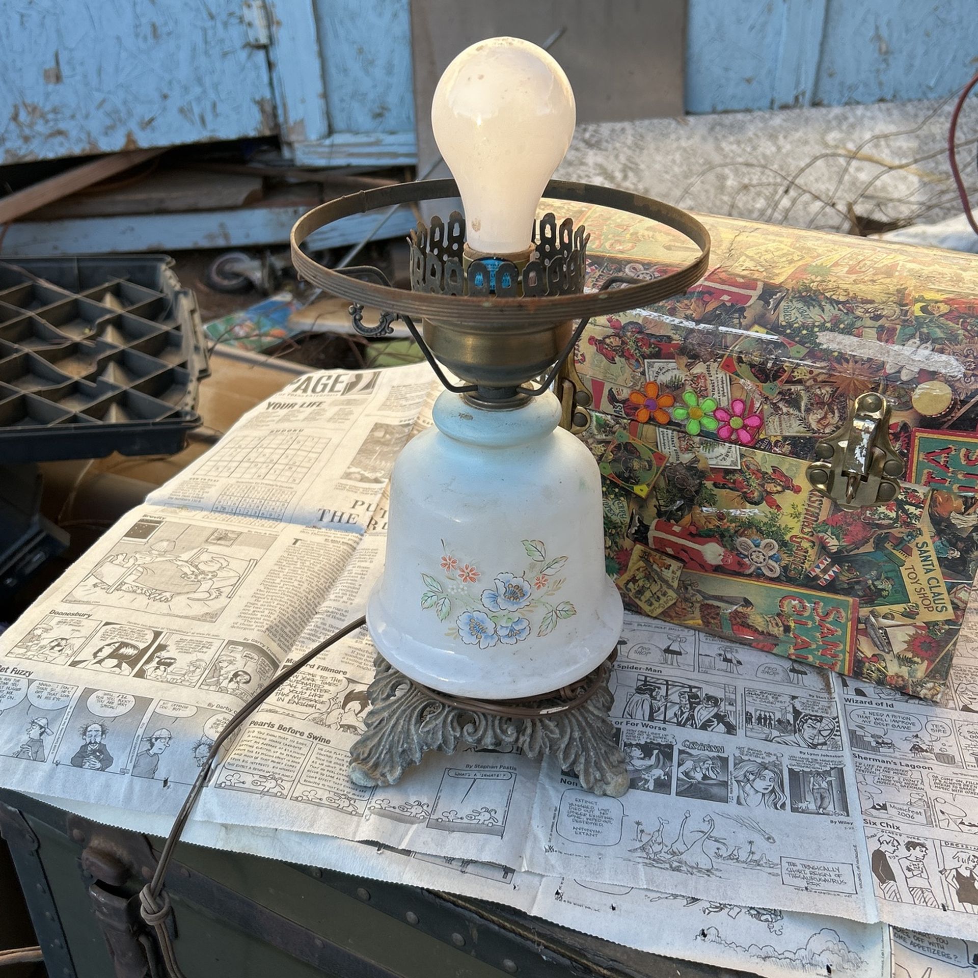 Porcelain lamp have globe just haven’t found yet