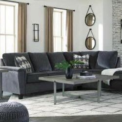 New Ashley Brand Best Selling Gray Sectional Sofa Couch 