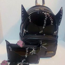 Loungefly CATWOMAN Backpack And Wallet Included Limited Edition New With Tags 