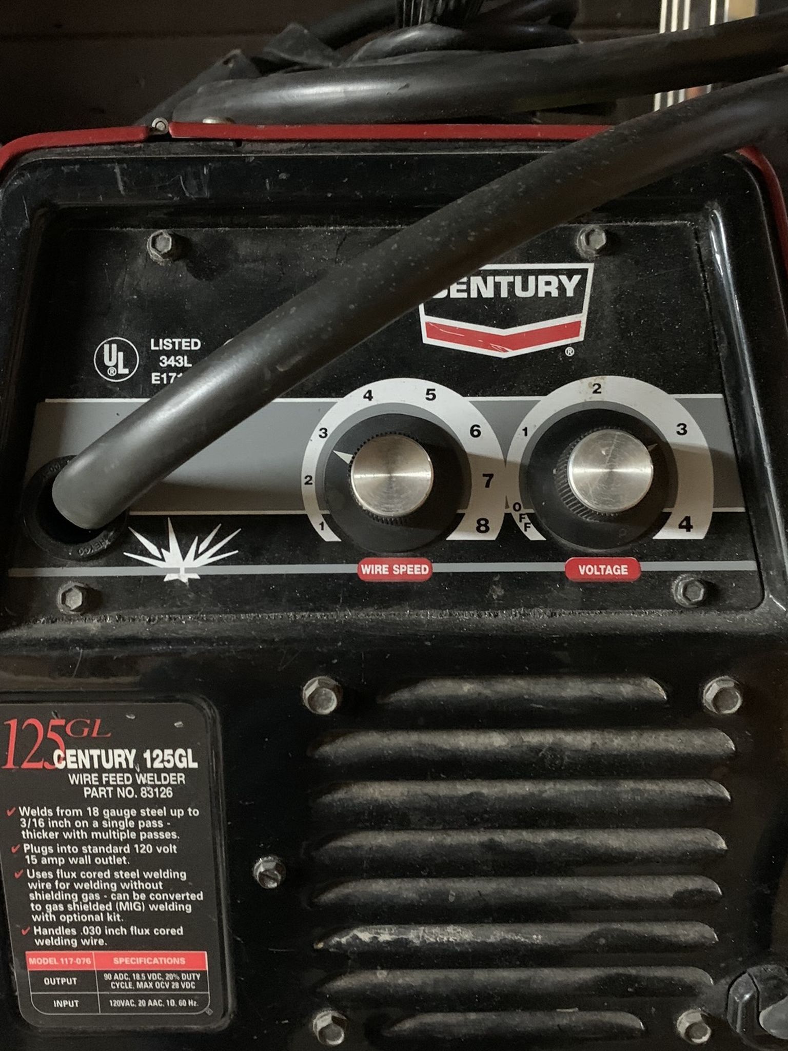 Century 125 Gl Mig Welder