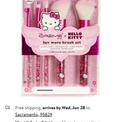 The Creme Hello Kitty Brushes 