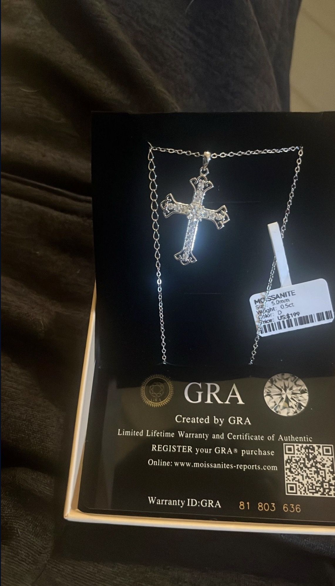 925s Moissanite  Pendant With Chain 