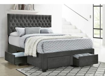 NEW QUEEN SIZE STORAGE BED WITHOUT MATTRESS AND FREE DELIVERY PAY ON ARRIVAL