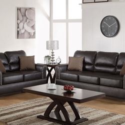 2 Pc Sofa And Loveseat Set