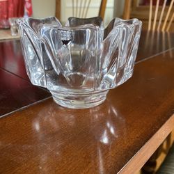 Orrefors Corona Bowl.  4 1/2” Diameter, 3 1/4” Tall