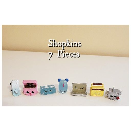 Shopkins - 7 Toy Pieces. 💻📱Electronics