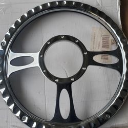 Steering Wheel 9 Hole Bullet Style With Horn Button And Hard Ware  Polished